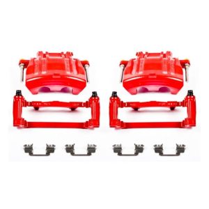 Power Stop 2012 Chrysler 300 Front Red Calipers w/Brackets - Pair