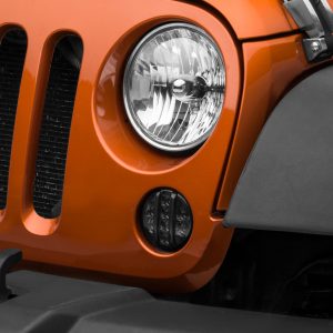 Raxiom 07-18 Jeep Wrangler JK Axial Series LED Front Turn Signals (Smoked)