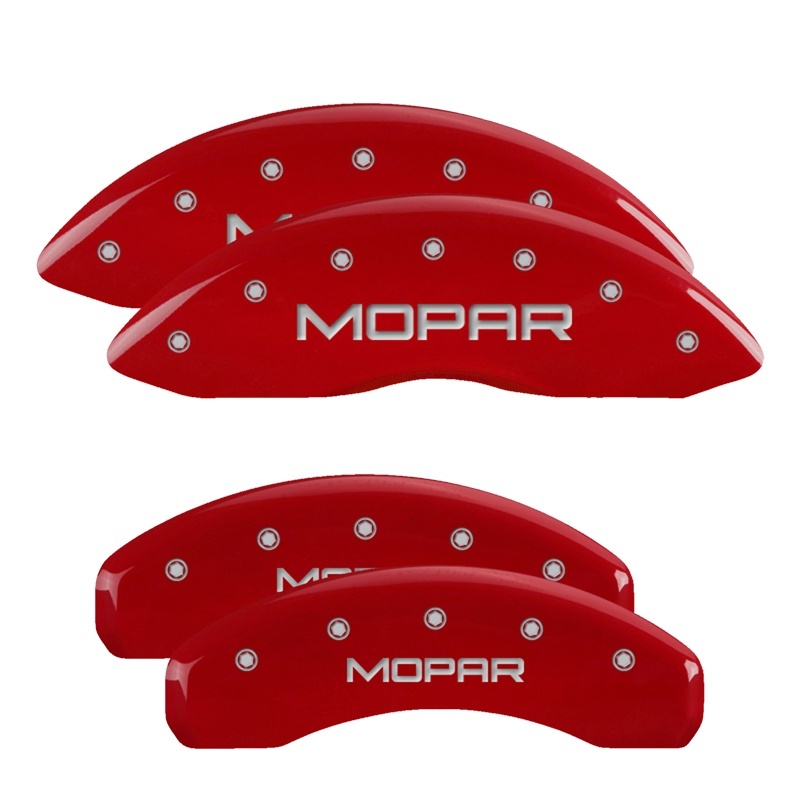 MGP 4 Caliper Covers Gloss Red Engraved with Corvette C4 (Full Kit 4 Pieces) - Image 3