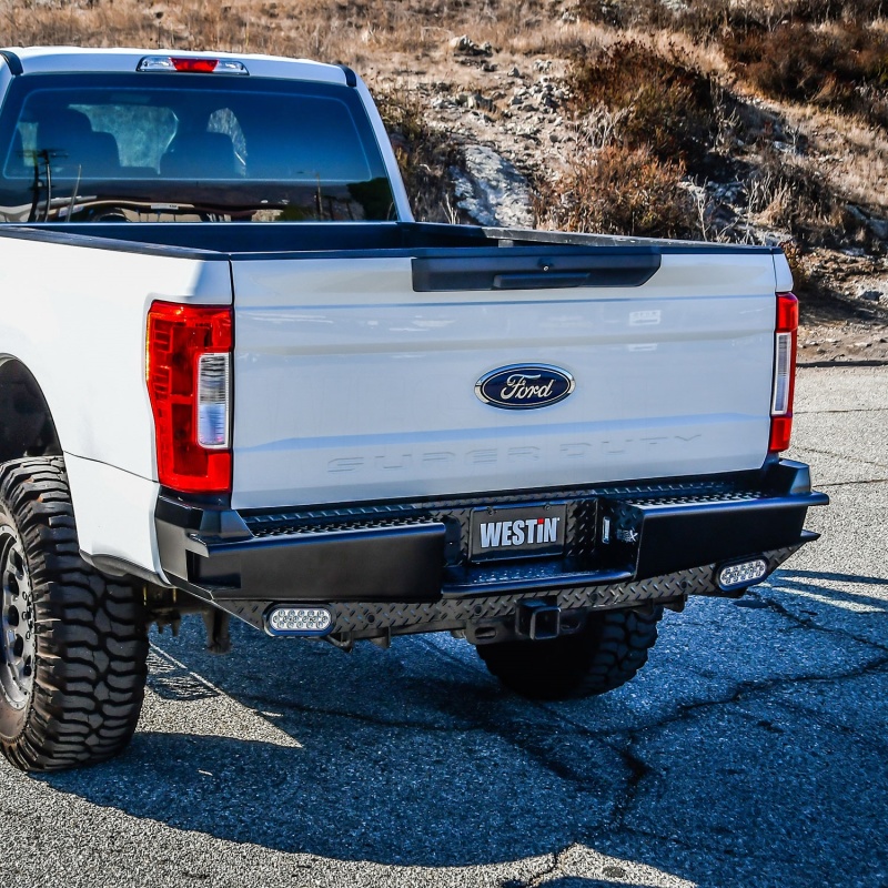 Westin 17-21 Ford F-250/350 HDX Bandit Rear Bumper - Black - Image 7