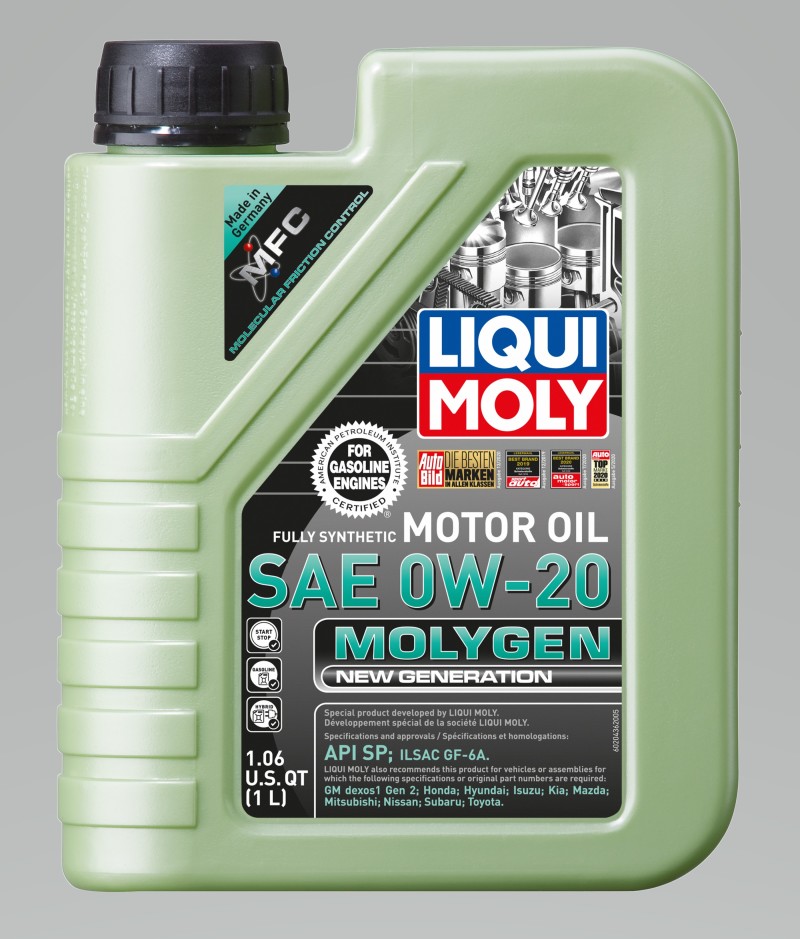 LIQUI MOLY 1L Molygen New Generation Motor Oil SAE 0W20 - Image 2