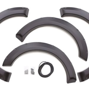 Lund 09-14 Ford F-150 (Excl Raptor) RX-Rivet Style Smooth Elite Series Fender Flares - Black (4 Pc.)