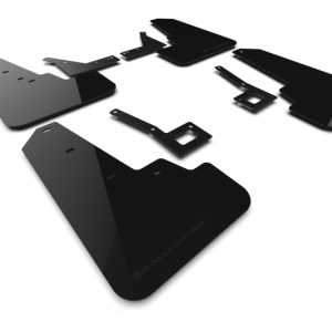 Rally Armor 19-25 Dodge Ram 1500 Rebel Black UR Mud Flap w/Metallic Black Logo