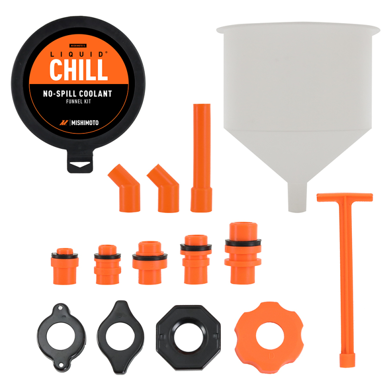 Mishimoto No-Spill Coolant Funnel Kit 15pc Set - Image 7