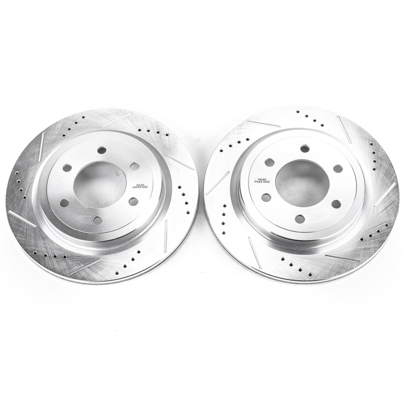 Power Stop 18-19 Ford Expedition Rear Evolution Drilled & Slotted Rotors - Pair - Image 3