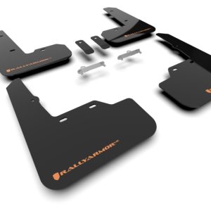 Rally Armor 22-25 Subaru WRX Black UR Mud Flap w/Orange Logo