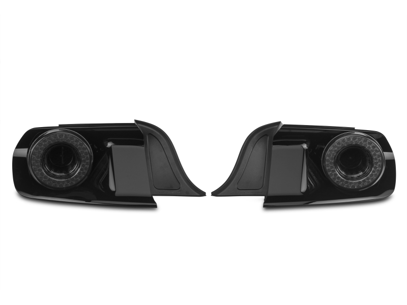 Raxiom 15-22 Ford Mustang Halo LED Tail Lights - Gloss Black Housing (Smoked Lens) - Image 6