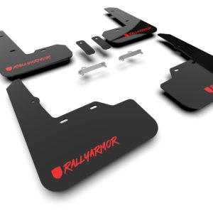 Rally Armor 22-25 Subaru WRX Black UR Mud Flap Altered Font Red Logo