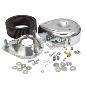 S&S Cycle 84-92 BT/86-90 Sportster Models Teardrop Chrome Air Cleaner Cover for S&S Super E/G Carb
