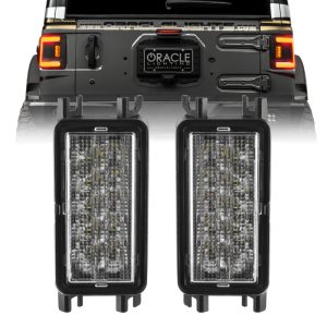 Oracle 2018+ Jeep Wrangler JL Dual Function Reverse LED Flush Taillight - Amber/White