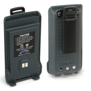 Rugged Radios GMR2 Replacement Lithium Battery w/12v Charge Port and Belt Clip Grey