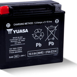 Yuasa YTX20 Maintenance Free AGM 12-Volt Battery