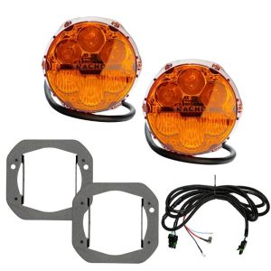 Nacho Lighting Jeep JL/JT SAE Combo Amber Plug N Play Fog Light Kit (1pc Bumper Kit)