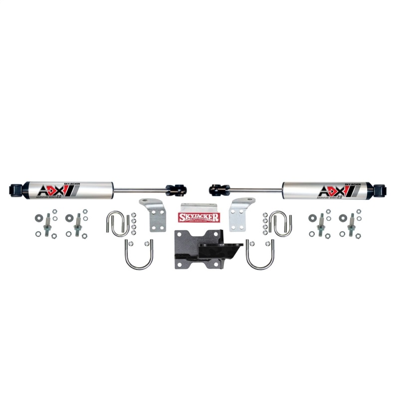 Skyjacker 07-18 jeep Wrangler JK ADX 2.0 Dual Stabilizer Kit w/ CNC Machined Polished Alum.