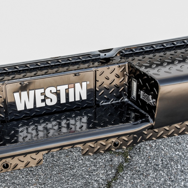 Westin 09-18 Ram 1500 HDX Bandit Rear Bumper - Black - Image 4