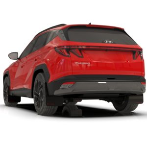 Rally Armor 25-26 Hyundai Tucson ICE XRT Black UR Mud Flap - Red Logo