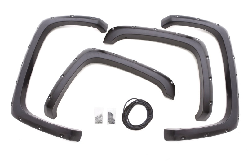 Lund 99-07 Chevy Silverado 1500 RX-Rivet Style Textured Elite Series Fender Flares - Black (4 Pc.) - Image 2