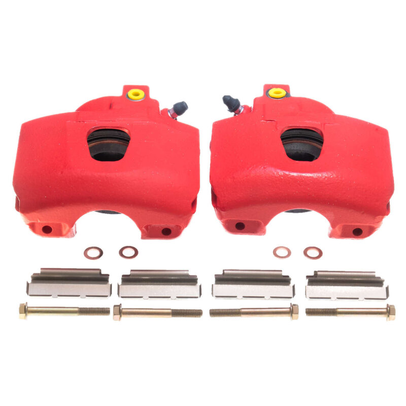 Power Stop 94-96 Ford Bronco Front Red Calipers - Pair - Image 2