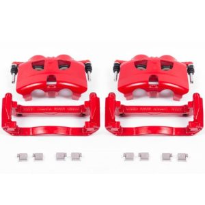 Power Stop 12-19 Ford F-150 Front Red Calipers w/Brackets - Pair