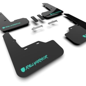 Rally Armor 22-25 Subaru WRX Black UR Mud Flap Altered Font Teal Logo