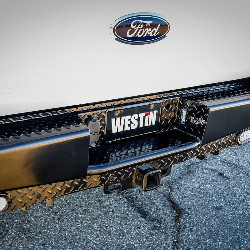 Westin 17-21 Ford F-250/350 HDX Bandit Rear Bumper - Black - Image 8