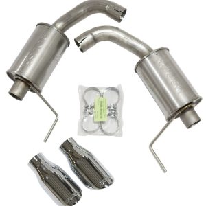 Roush 2015-2017 & 2024 Ford Mustang 5.0L V8 Exhaust Kit w/ Round Tips (304SS)