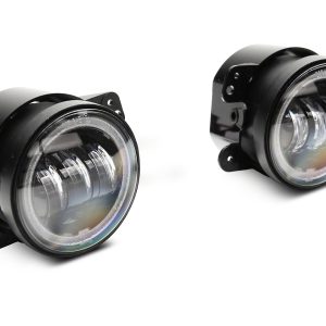 Raxiom 07-18 Jeep Wrangler JK Axial Series 4-In LED Fog Lights w/ RGB Halo