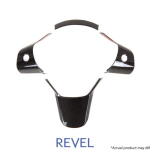 Revel GT Dry Carbon Steering Wheel Insert Covers Tesla Model 3 - 3 Piece
