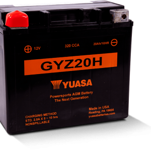 Yuasa GYZ20H High Performance Maintenance Free AGM 12-Volt Battery