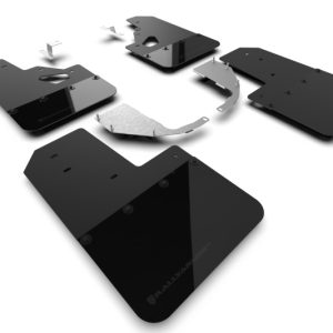 Rally Armor 21-25 Ford Bronco (Steel Bmpr + RR - NO Rptr/Sprt) Blk Mud Flap w/Met. Blk Logo
