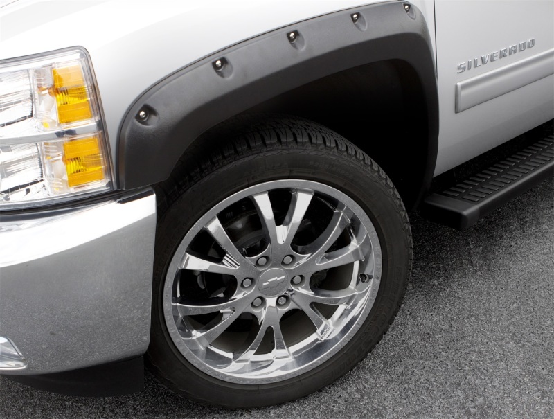 Lund 99-07 Chevy Silverado 1500 RX-Rivet Style Textured Elite Series Fender Flares - Black (4 Pc.) - Image 5