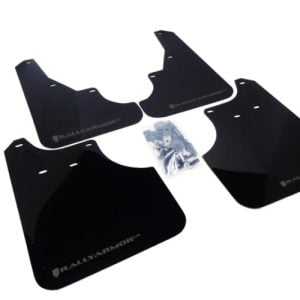 Rally Armor 09-13 Subaru Forester Black UR Mud Flap w/ Grey Logo