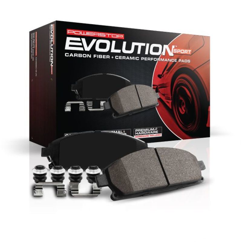 Power Stop 05-06 Chevrolet Equinox Front Z23 Evolution Sport Brake Pads w/Hardware - Image 3