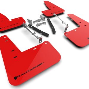 Rally Armor 23-26 Toyota GR Corolla Red UR Mud Flap w/Black Logo