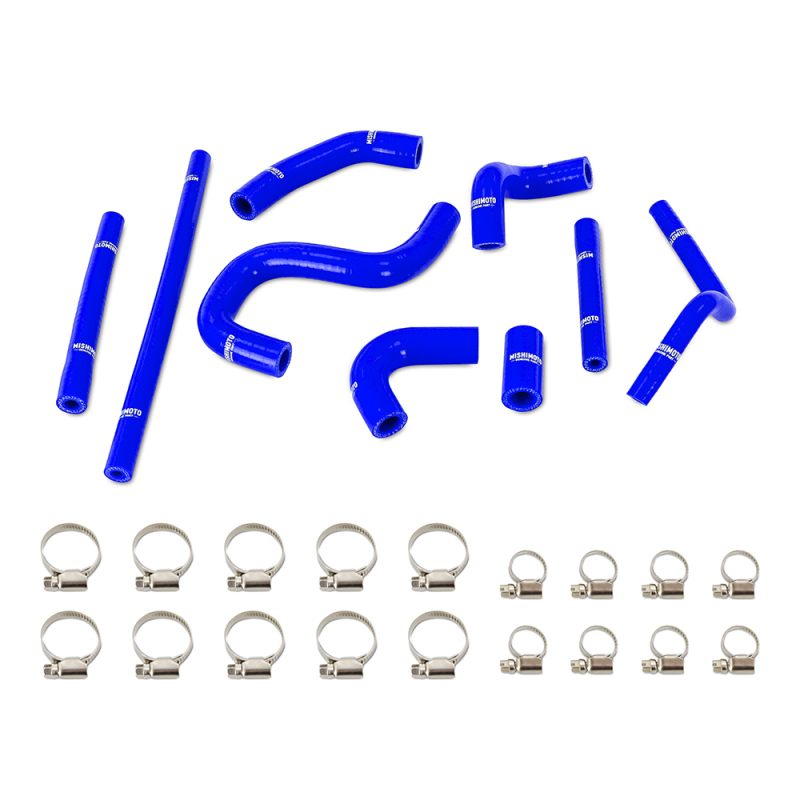 Mishimoto 96-02 Toyota 4Runner 3.4L (w/ Rear Heater) Silicone Heater Hose Kit - Blue - Image 5