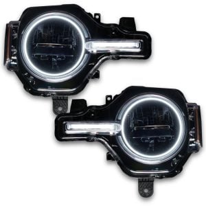Oracle 21-22 Ford Bronco Headlight Halo Kit w/DRL Bar - Base Headlights -w/RF Controller