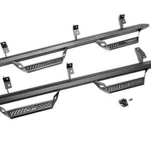 N-Fab 21-22 Ford Bronco 2 Door Predator PRO Step System - Wheel 2 Wheel - Tex. Black