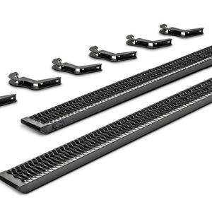 N-Fab Growler Fleet 05-19 Toyota Tacoma Crew Cab - Cab Length - Tex. Black