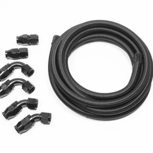 Radium Engineering 10AN Universal PTFE Hose Kit - Black
