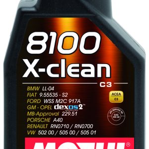 Motul 1L Synthetic Engine Oil 8100 5W40 X-CLEAN C3 -505 01-502 00-505 00-LL04