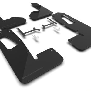 Rally Armor 22-26 Rivian R1S Black UR Mud Flap w/Metallic Black Logo