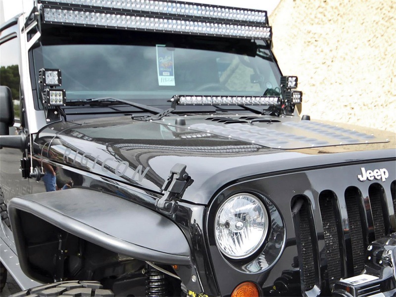 Rigid Industries Jeep JK - Double A-Pillar Mount - Mounts 2 sets of Dually/D2 - Image 3