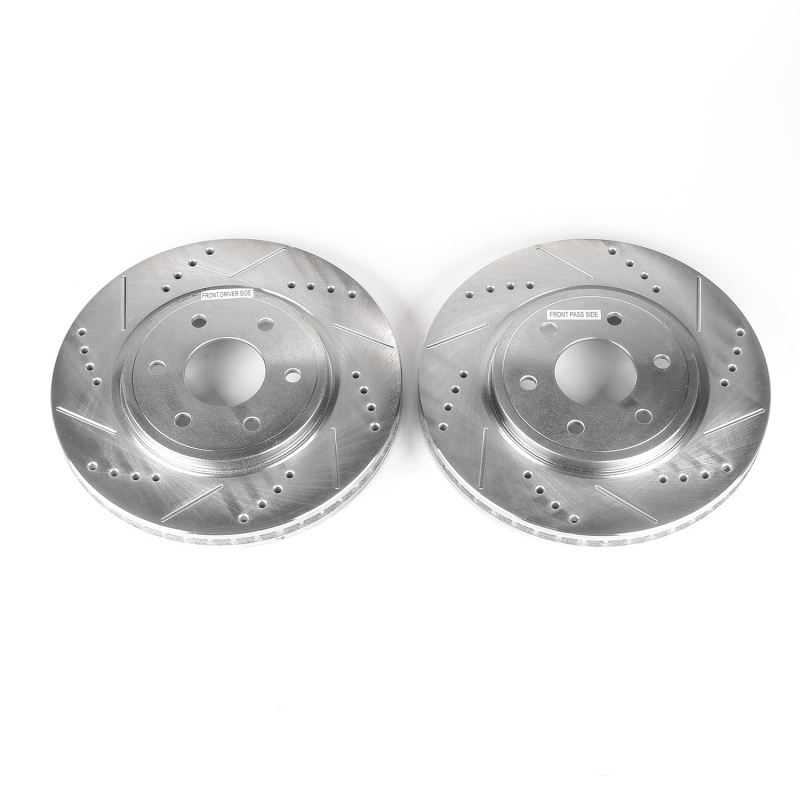 Power Stop 05-19 Nissan Frontier Front Evolution Drilled & Slotted Rotors - Pair - Image 3