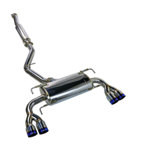 Remark 08-14 Subaru WRX STi GR Hatch Sports Touring Cat-Back Exhaust - Burnt Quad Tips (Resonated)