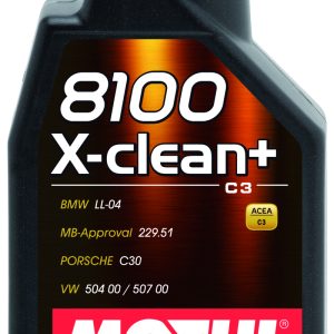 Motul 1L Synthetic Engine Oil 8100 5W30 X-CLEAN - LL04- MB 229.51- 504.00-507.00