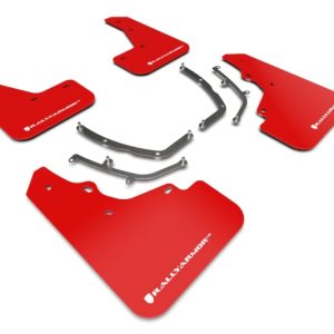 Rally Armor 19-26 Mazda3 Hatchback Red UR Mud Flap w/White Logo