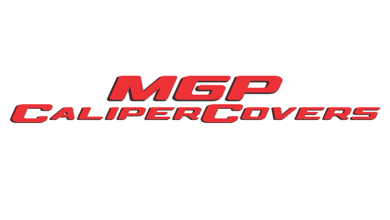 MGP Front set 2 Caliper Covers Engraved Front Oval logo/Ford Red finish silver ch - Image 4