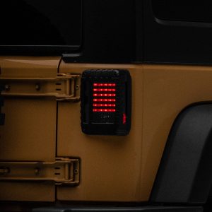 Raxiom 07-18 Jeep Wrangler JK LED Tail Lights- Black Housing (Smoked Lens)