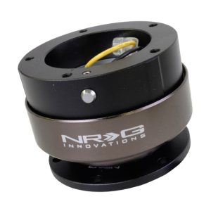 NRG Quick Release Gen 2.0 - Black Body / Titanium Chrome Ring (5 Hole Base 5 Hole Top)