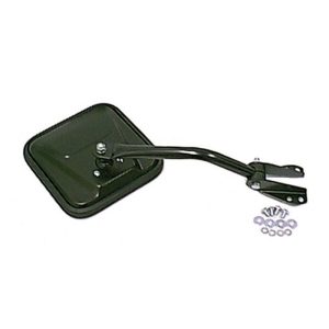 Omix Mirror Head and Arm Blk Left-Side- 55-86 CJ Models